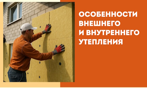Какие особенности внешнего и внутреннего утепления в Сафоново