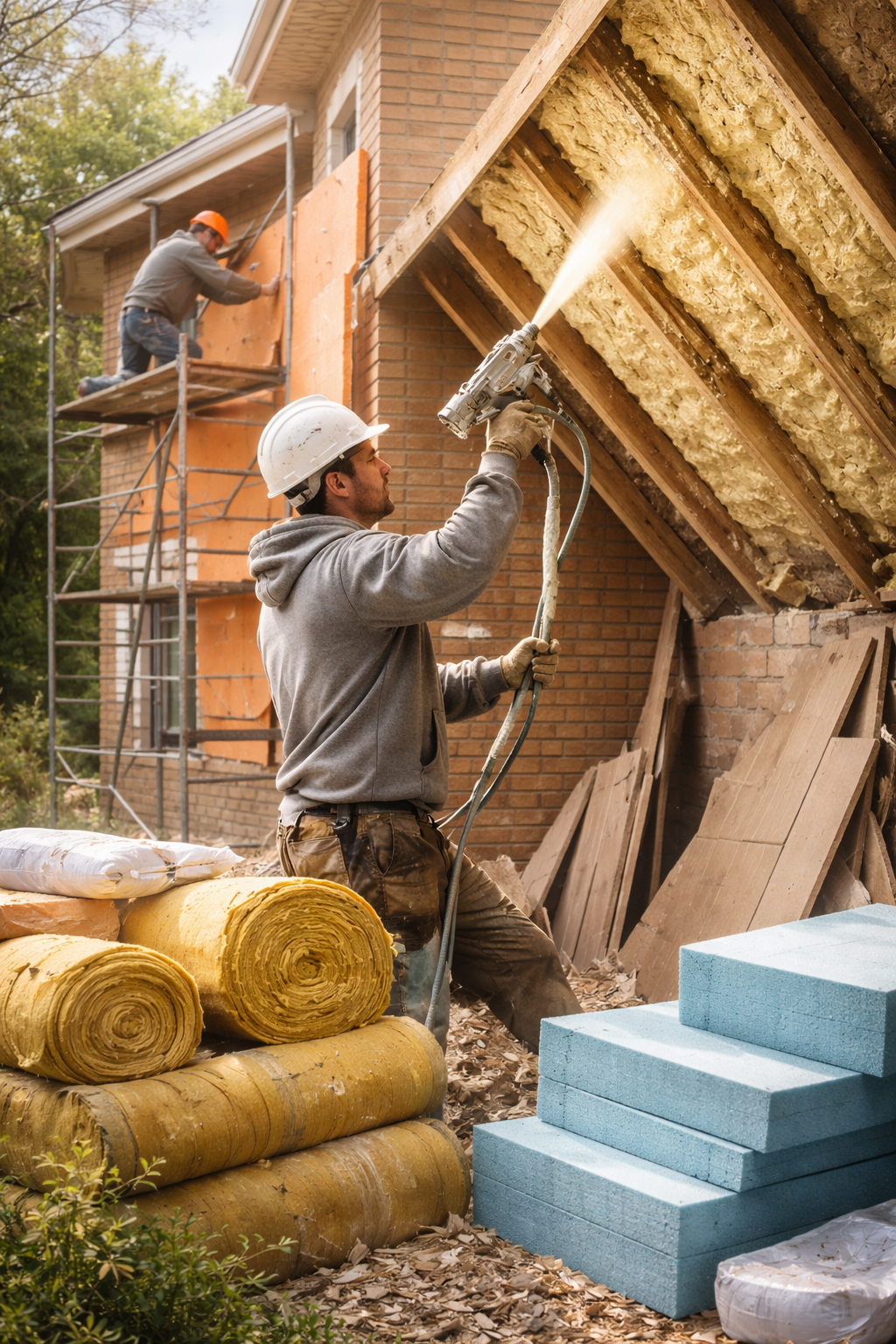 Утепление домов в Сафоново под ключ от 4304 руб/м2 | Профессионально — ТепломастерСфн