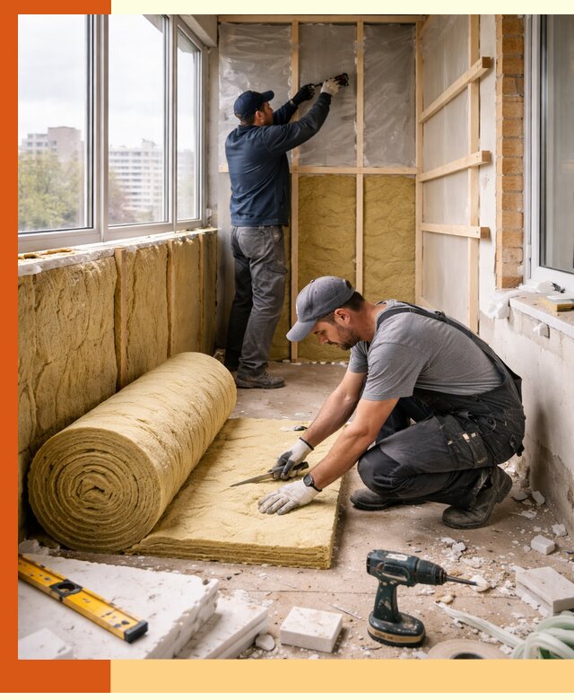 Утепление балкона под ключ в Сафонове качественно и быстро